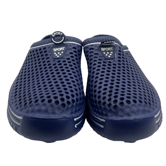 Unisex Slip On Rubber Mesh Clog, Blue Size 39 - US 8 NEW - Picture 1 of 8
